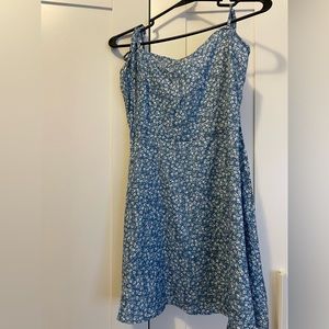 Blue floral dress
